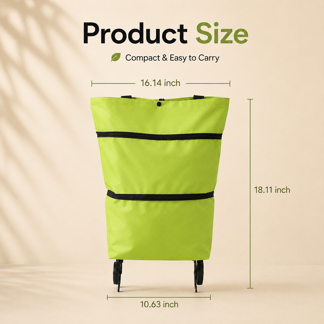 RollTote™ 2-in-1 Rolling Shopping Bag