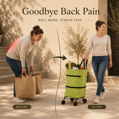 RollTote™ 2-in-1 Rolling Shopping Bag