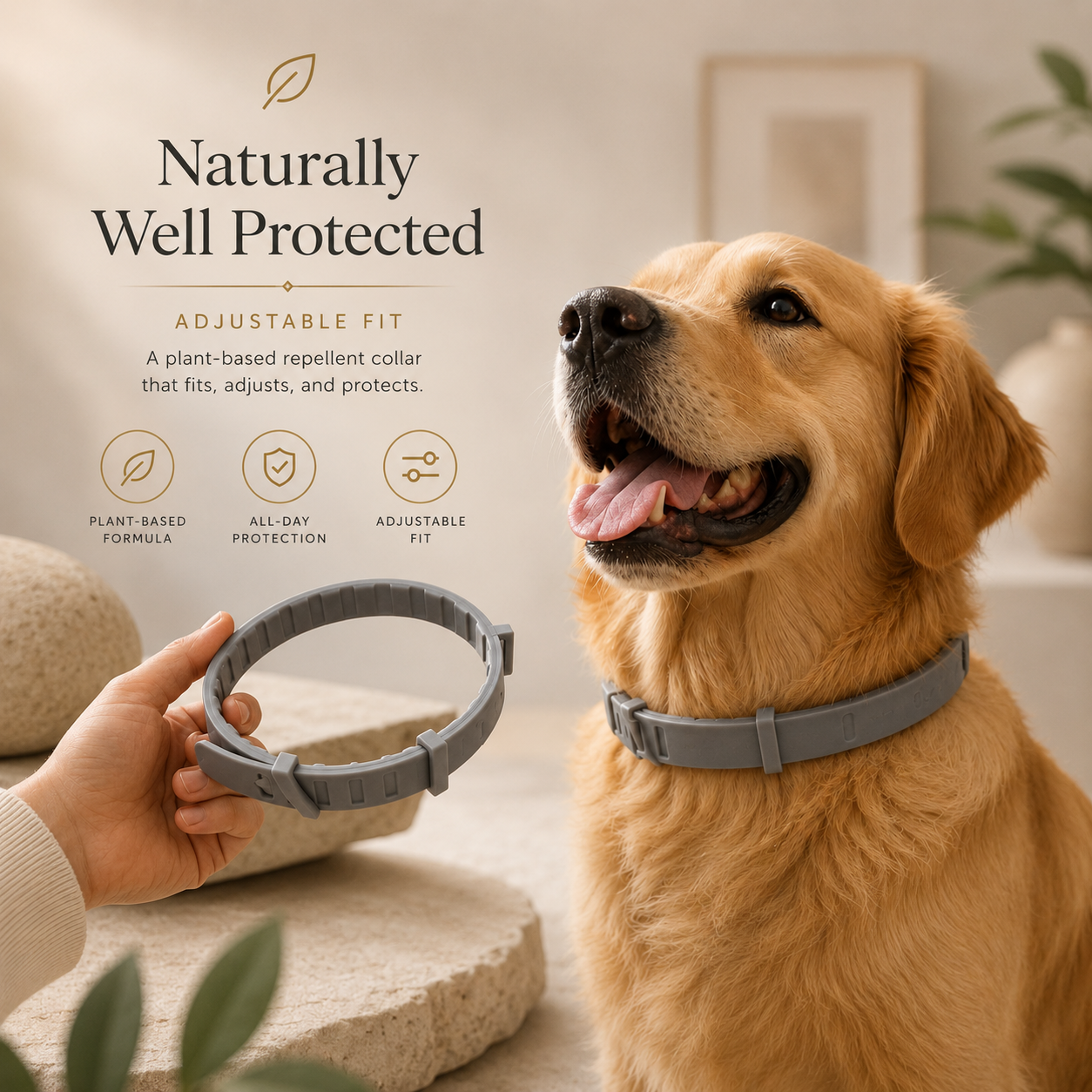 PawShield™ Natural Pest Repellent Collar