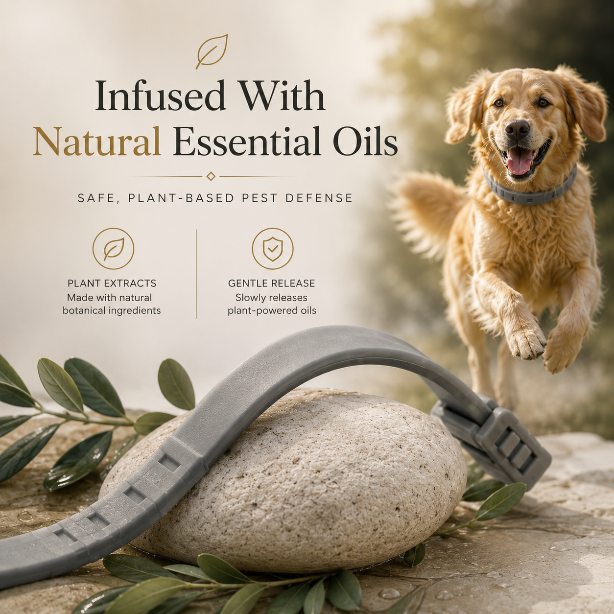 PawShield™ Natural Pest Repellent Collar